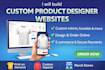 create custom t shirt designer ecommerce website