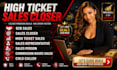high ticket b2b sales closer commission based sales rep salesperson cold caller