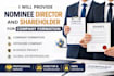 provide nominee director and shareholder for company formation