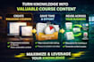 convert webinar transcripts into course notes