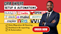 setup claude zohocrm zapier integration slack ai automation reporting  openclaw