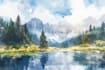 paint landscapes in watercolor