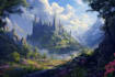 design amazing fantasy landscape