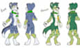 draw fursona art, furry character, and furry reference sheet
