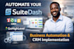 automate your suitedash portals, dashboard, flows, form, CRM