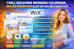 fix wix booking calendar online programs and configure SEO website analytics