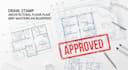 draw and stamp architectural floor plan mep masterplan blueprint