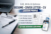 edit, write resume, cover letter, CV, linkedin optimization