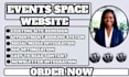 events space website, venue booking website, banquet hall web, party venue site