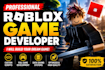 develop your full roblox game, be your game developer