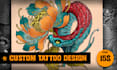create artistic tattoo design unique style