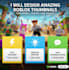 design roblox game thumbnails that get clicks
