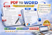 do fast data entry, copy paste, pdf to word typing work