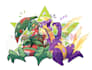 pokemon kemono creature mascot interaction illustration