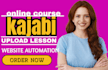 setup kajabi online course upload lessons and structure your program