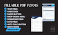 create interactive pdf editable fillable pdf forms on canvas, acrobat, indesign