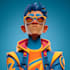 create superhero cartoon character