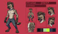 draw custom furry fursona character design, protogen, and full reference sheet