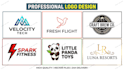 design professional and minimalist and lettering logo