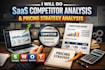 do saas competitor analysis, competitor teardown and pricing strategy analysis