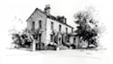 do pen and ink house or building sketch