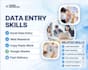 professional data entry, web research and excel data entry