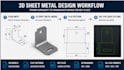 create 3d sheet metal designs, flat patterns and dxf files