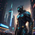 create scifi, superhero character art