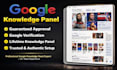 create a google knowledge panel and knowledge graph for you