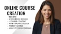 create online course creation ppt, workbook design