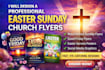 easter sunday church flyer, easter services posters, easter logo and egg hunt