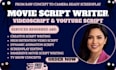 write your moviescript youtube script film script videoscript