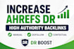 increase ahrefs domain rating DR with contextual SEO backlinks goggle ranking