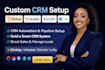setup custom CRM in clickup airtable bitrix24 and lofty CRM system