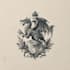 draw a medieval vintage fantasy logo
