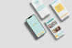 design modern mobile app UI UX in figma