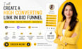 create a high converting link in bio funnel stan store digital product beacon ai