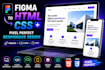 convert figma to responsive HTML CSS website