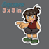 design and draw cute die cut stickers with your characters