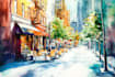 do a watercolor illustration