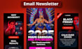 custom klaviyo, mailchimp email newsletter template