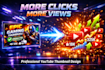 design high CTR gaming youtube thumbnails