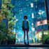 an background anime any in style