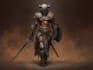 create professional dnd dark warlock character illustration