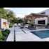 do landscape, terrace, backyard, pool, and patio