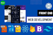 develop custom ai web as full stack website and frontend developer