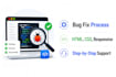fix HTML CSS responsive website bugs