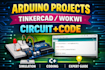 create arduino electronics project with circuit and code