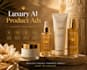 design luxury ai product ads with models