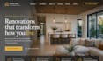 design website for construction, contractor, remodeling, renovation business